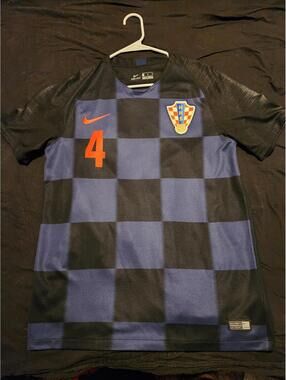Croatia 2018/2019 Perisic Authentic World Cup Away Soccer Jersey Size M